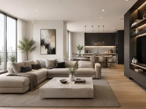 Apartment interior in Valencia ready for AC unit replacement