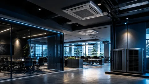 Commercial air conditioning system in a Valencia office